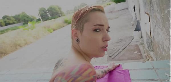  Public Agent Siliva Ruby gets her tattooed body fucked in a public place